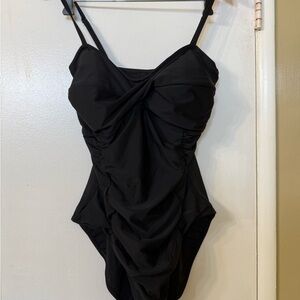 Forever 21 Black One-Piece Swimwear Size 2X